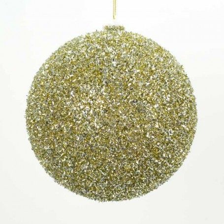 Palla di Natale Glitterata D.20 cm Conf. da 1 Pz