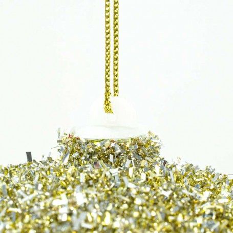 Palla di Natale Glitterata D.20 cm Conf. da 1 Pz