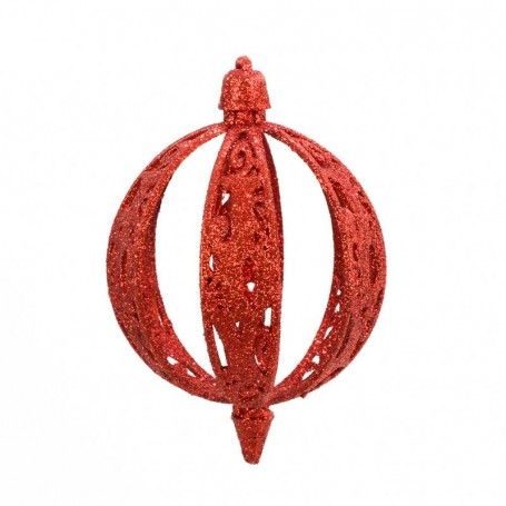 Palle di Natale Glitterate D.10 cm Conf. da 3 Pz