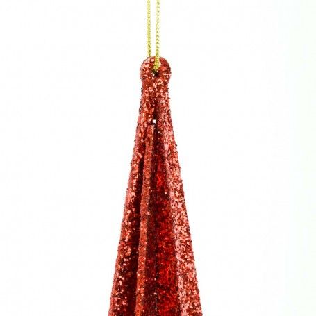 Stella 3D Natalizia Rossa Glitterata 3 Misure