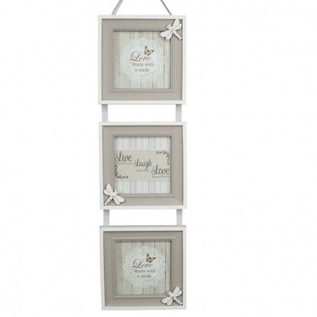 Tre Cornici da Appendere in Legno 14x51 cm