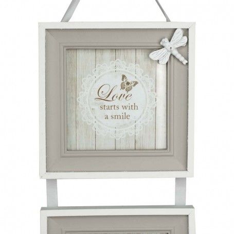 Tre Cornici da Appendere in Legno 14x51 cm