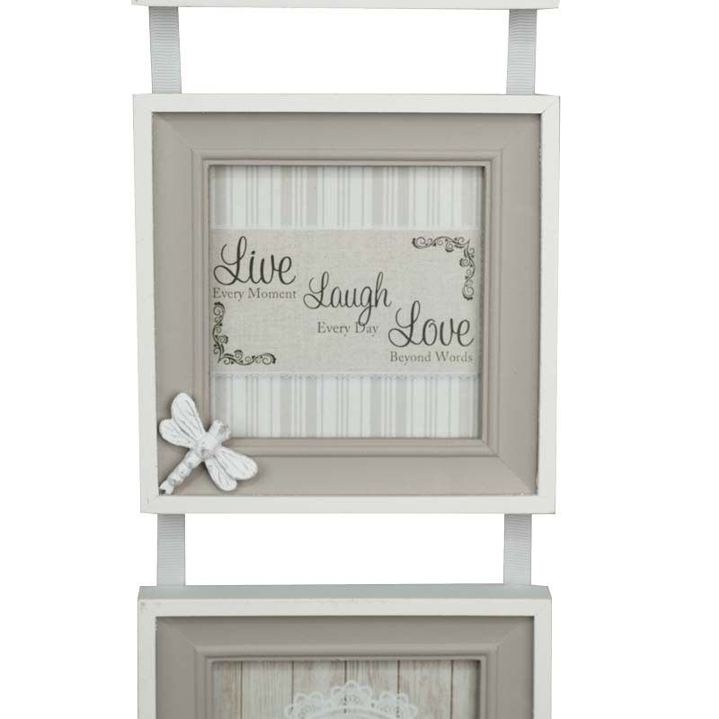 Tre Cornici da Appendere in Legno 14x51 cm