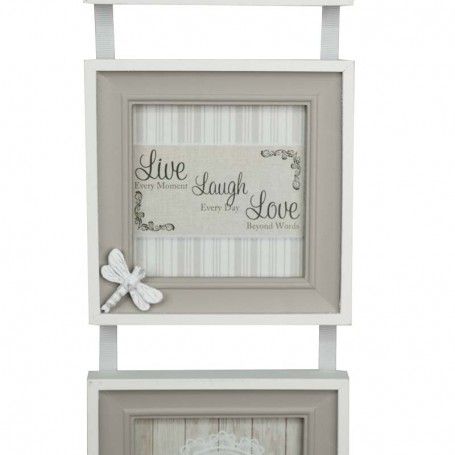 Tre Cornici da Appendere in Legno 14x51 cm