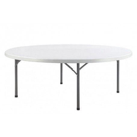 Tavolo Rotondo da Catering con Gambe Pieghevoli D.180xH.74 cm