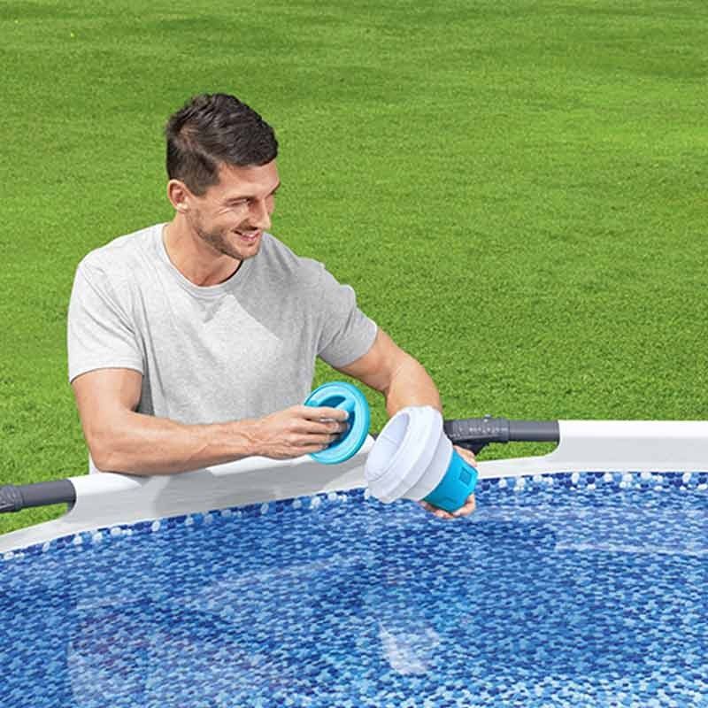 Dispenser di Cloro Galleggiante con Presina per Piscina - Bestway 58668