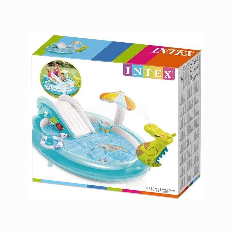 Play Center con Scivolo Gonfiabile 201x170xH.84 cm - Intex 57165