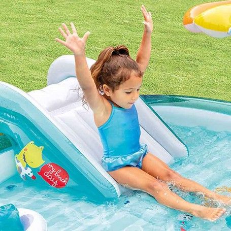 Play Center con Scivolo Gonfiabile 201x170xH.84 cm - Intex 57165