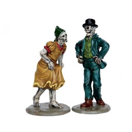 Spooky Town Skeleton Jig Set of 2 - Lemax 62422