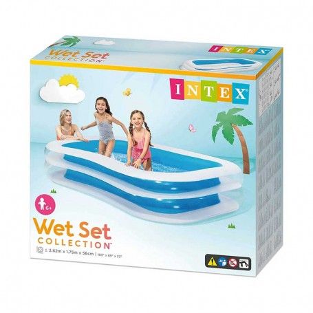 Piscina Gonfiabile Rettangolare 262x175xH.56 cm - Intex 56483