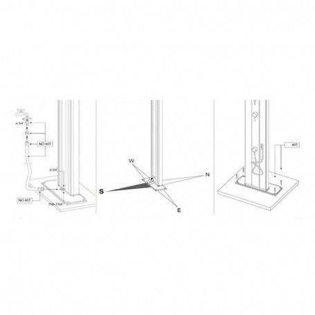 Doccia Solare Happy con Lavapiedi 2 Colori - Arkema