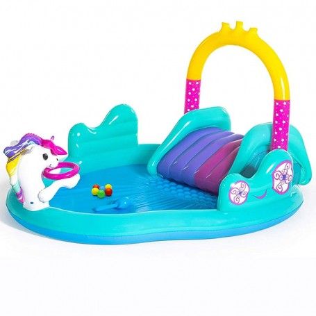 Piscina Gonfiabile Play Center Unicorno 274x198x137 cm -  Bestway 53097