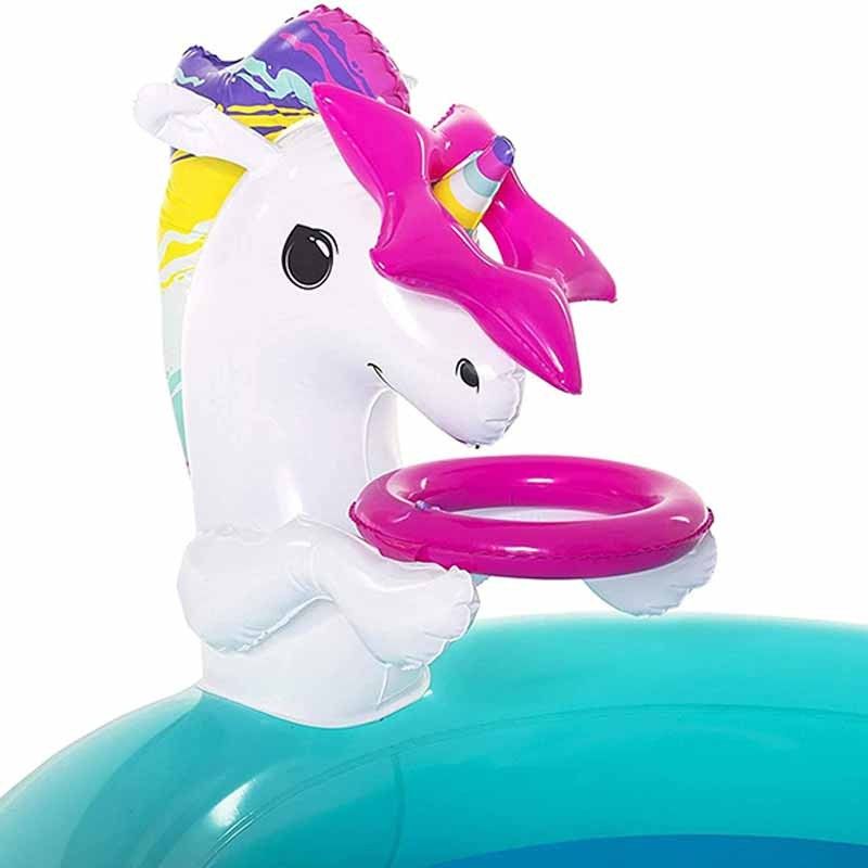 Piscina Gonfiabile Play Center Unicorno 274x198x137 cm -  Bestway 53097