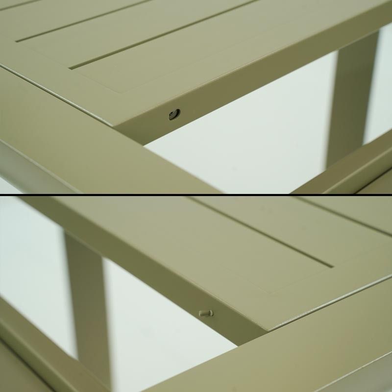 Tavolo Rettangolare Allungabile in Alluminio Tortora | Coffee