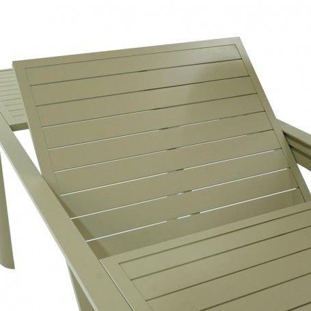 Tavolo Rettangolare Allungabile in Alluminio Tortora | Coffee