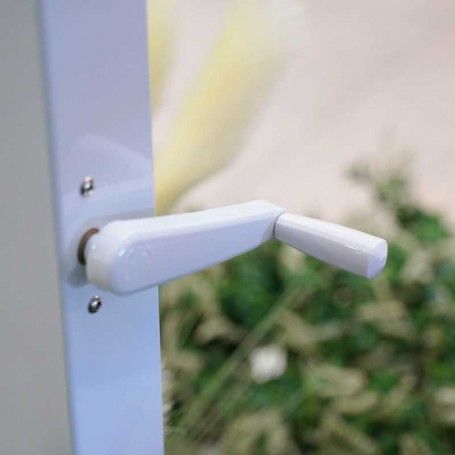 Gazebo da Giardino in Alluminio Bianco 3x3 m Copertura con Pannelli Mobili