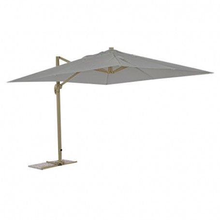 Ombrellone Decentrato da Giardino in Alluminio 3x3 mt Grigio-Tortora | Alba