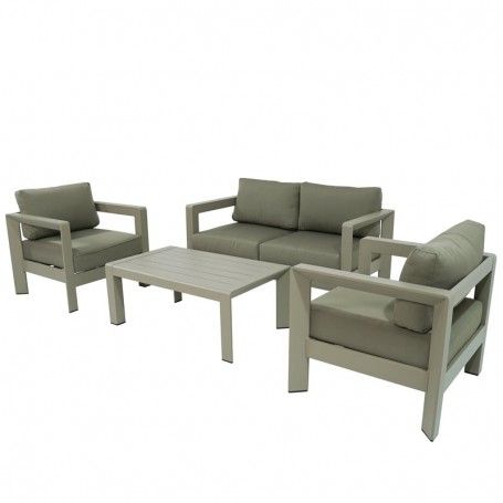 Set Divano da Giardino in Alluminio | Orlando Tortora Set Divano da Giardino in Alluminio | Orlando Tortora