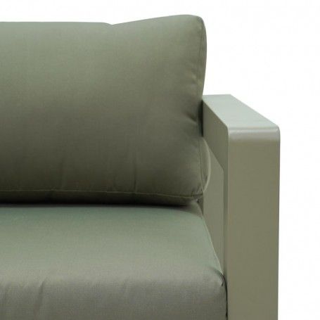 Set Divano da Giardino in Alluminio | Orlando Tortora Set Divano da Giardino in Alluminio | Orlando Tortora