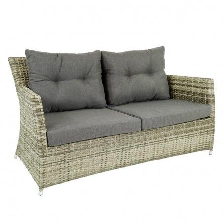 Set Divano da Giardino in Alluminio Beige - Lisandro Set Divano da Giardino in Alluminio Beige - Lisandro