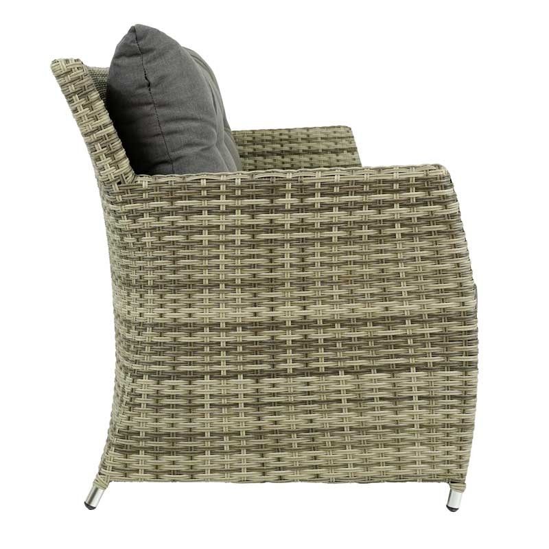 Set Divano da Giardino in Alluminio Beige - Lisandro