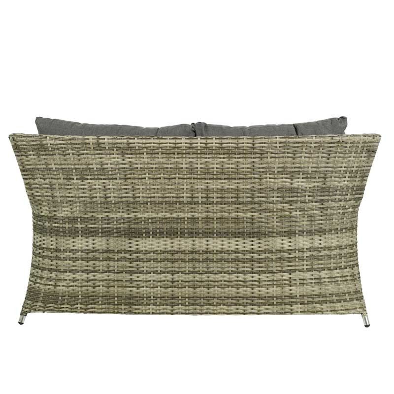 Set Divano da Giardino in Alluminio Beige - Lisandro