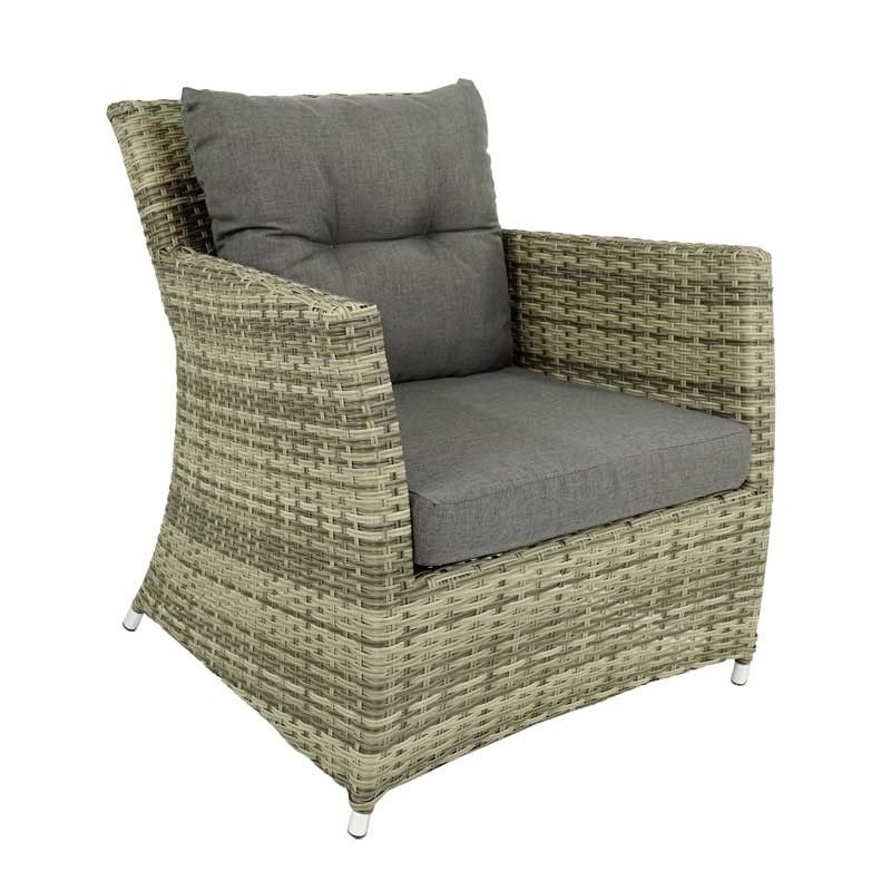 Set Divano da Giardino in Alluminio Beige - Lisandro