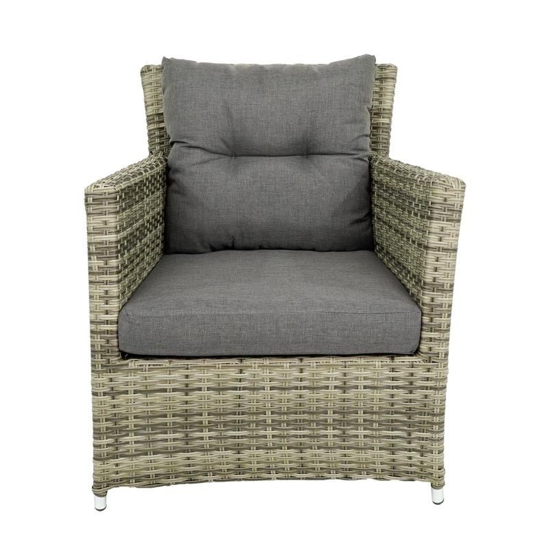 Set Divano da Giardino in Alluminio Beige - Lisandro