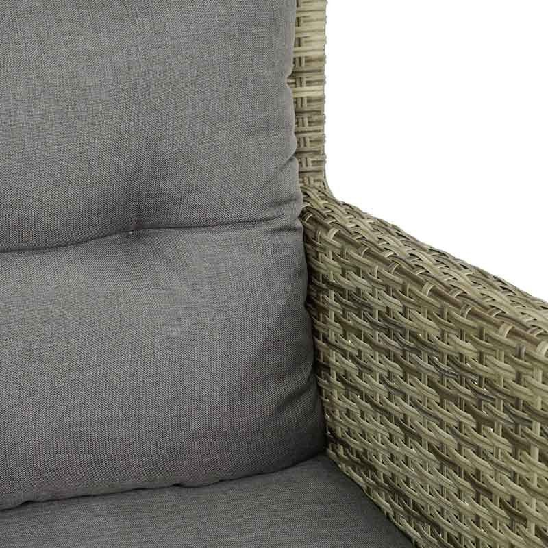 Set Divano da Giardino in Alluminio Beige - Lisandro