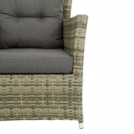 Set Divano da Giardino in Alluminio Beige - Lisandro Set Divano da Giardino in Alluminio Beige - Lisandro