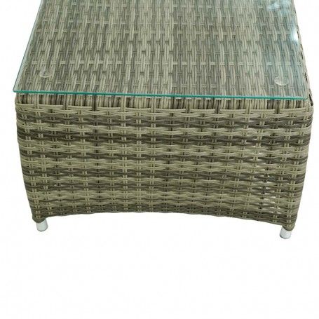 Set Divano da Giardino in Alluminio Beige - Lisandro Set Divano da Giardino in Alluminio Beige - Lisandro