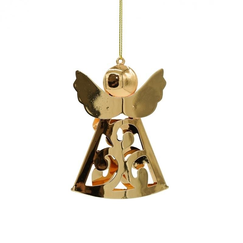 Angelo Natalizio 3D da Appendere Oro