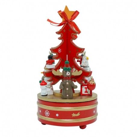 Carillon a Forma di Albero di Natale Rosso 3 Misure