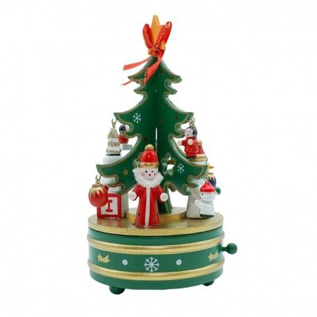 Carillon con Albero di Natale Verde 2 Misure
