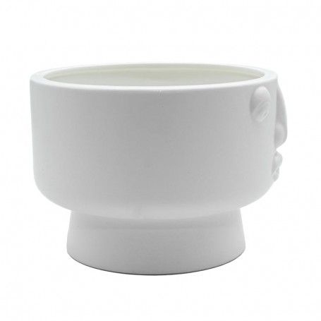 Vaso in Ceramica Bianco H.13 cm