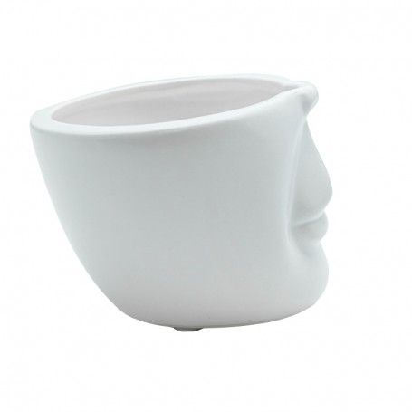 Vaso in Ceramica Bianco H.10 cm Vaso in Ceramica Bianco H.10 cm