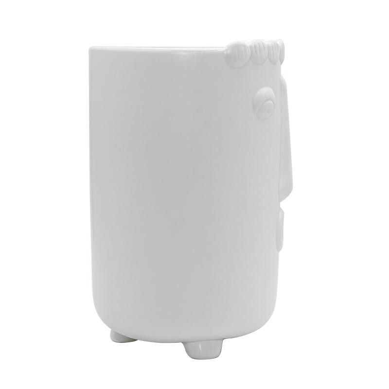 Vaso in Ceramica Bianco H.25 cm