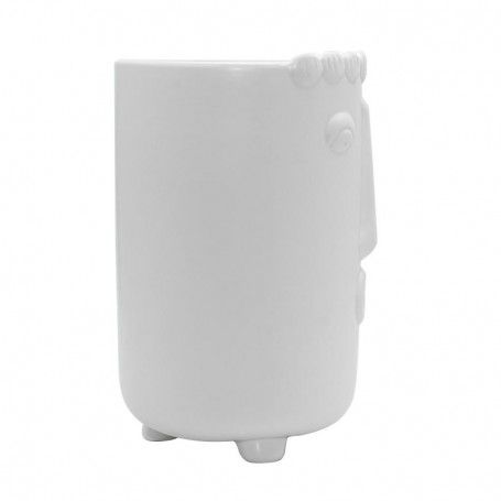 Vaso in Ceramica Bianco H.25 cm Vaso in Ceramica Bianco H.25 cm