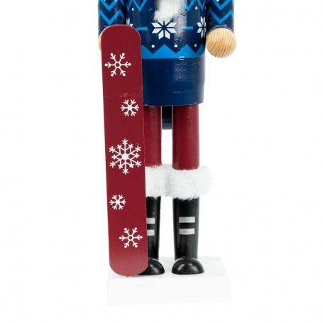 Schiaccianoci Natalizio con Snowboard H.38 cm