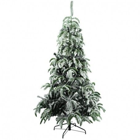 Albero di Natale Innevato H.210 cm con Apertura ad Ombrello Albero di Natale Innevato H.210 cm con Apertura ad Ombrello