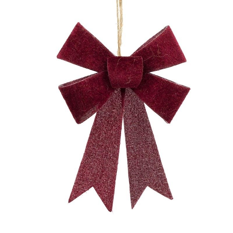 Fiocchi Natalizi da Appendere H.14 cm Confezione da 4 Pz