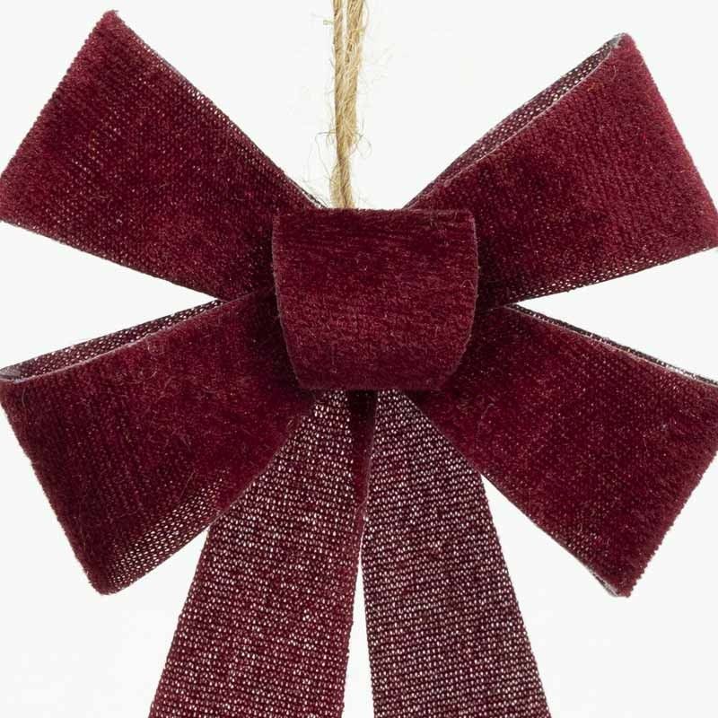 Fiocchi Natalizi da Appendere H.14 cm Confezione da 4 Pz