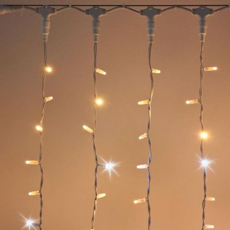 Tenda Luminosa Professionale 2 x h.3 metri Connettibile | 540 Led Bianco Caldo + 60 Flash | Uso esterno IP67