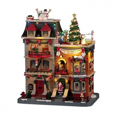 Santa's Rooftop Bash con Alimentatore 4.5V - Lemax 25861