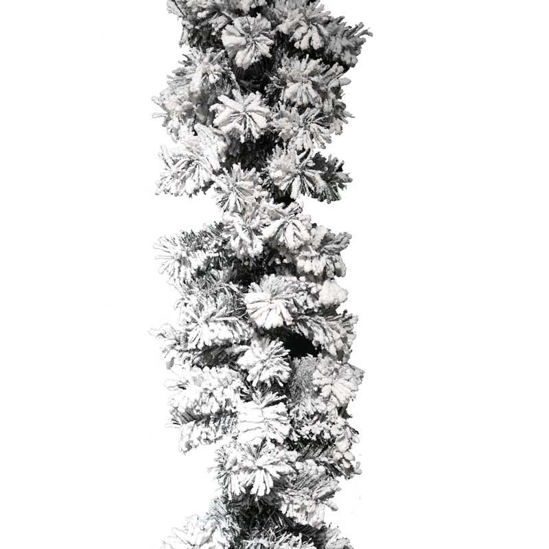 Ghirlanda Natalizia Innevata L.274cm