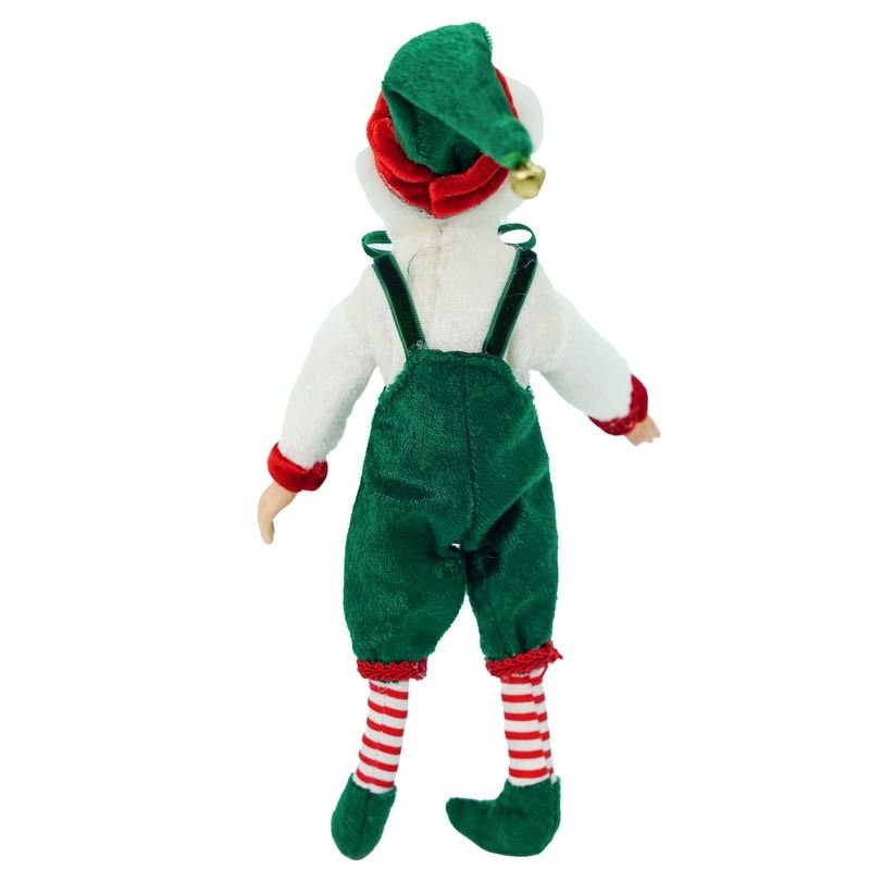 Elfo Natalizio con Abito Verde H.23 cm
