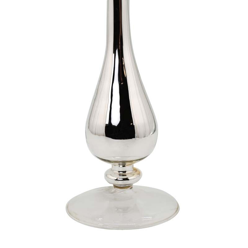 Paralume in Vetro e Silver H.33 cm