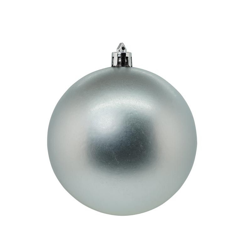 Palle di Natale in Plastica Lucide Opache e Glitterate D.8 cm Conf. da 12 Pz