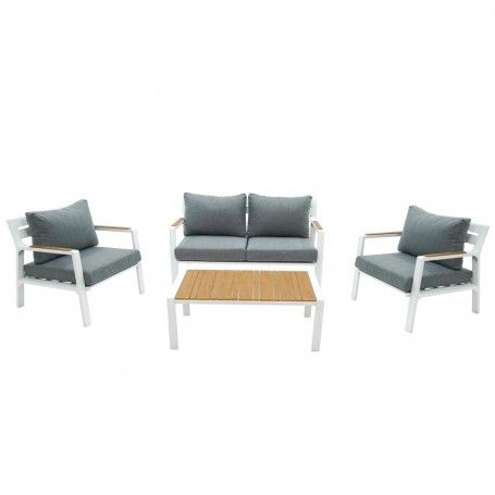 Completo Divano Iside | Struttura in Alluminio Bianco e Polywood Completo Divano Iside | Struttura in Alluminio Bianco e Polywood