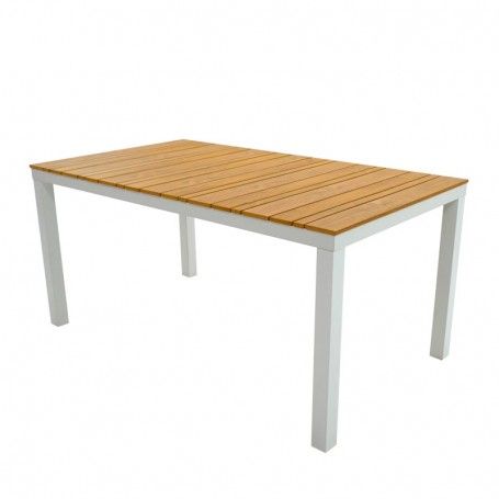 Completo Tavolo Ruti | Struttura in Alluminio Bianco e Polywood Completo Tavolo Ruti | Struttura in Alluminio Bianco e Polywood